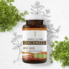 Secrets Of The Tribe Chickweed Capsules, 400 mg