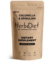 Blue Green Algae Complex Powder DETOX DOUBLE Spirulina + Chlorella Superfood