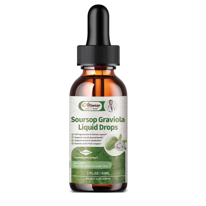 Soursop Graviola Liquid Drop, High Absorption,for Immune Support & Digestive