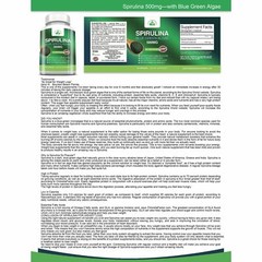 Spirulina Blue Green Algae Immune Support Green Coffee Weight Management 60 Caps