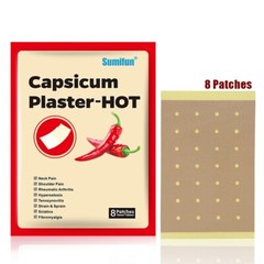 40pcs Capsicum Plaster Hot Muscle Strain Back Pain Relieving Patch Max Strength