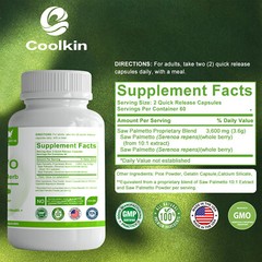 Saw Palmetto Capsules 3600mg -Premium Prostate Health Support Supplement for Men