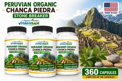360 Capsules Chanca Piedra Stone Breaker Kidney Stones Dissolver Supplement Peru