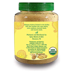 Organic Ginger Root Powder 1 LB Jar – Gluten Free, Non-GMO – for Cooking, Baking