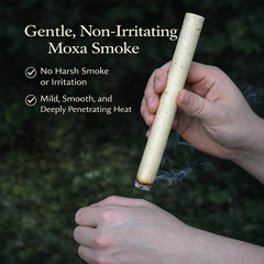 Moxibustion Box + 2pcs Aged Stone-Milled Moxa Sticks – 5Y / 10Y Options艾灸套装艾条艾灸盒