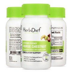 Horse Chestnut Extract Capsules 98% AESCIN STRONGEST Natural Circulatory Support