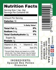 Stakich Spanish Bee Pollen Granules – 1 Pound (16 Ounce) 16 Ounce (Pack of 1)