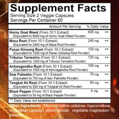 Horny Goat Weed Complex | 13,100 mg | 120 Capsules | Vegetarian | by KENOFOR
