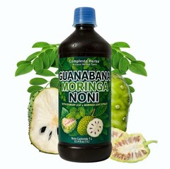 Soursop Graviola Bitters Liquid Jugo De Guanabana with Moringa and Noni Extract
