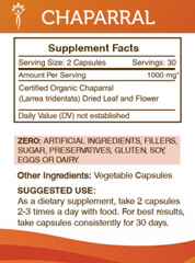 Secrets Of The Tribe Chaparral Capsules,500 mg