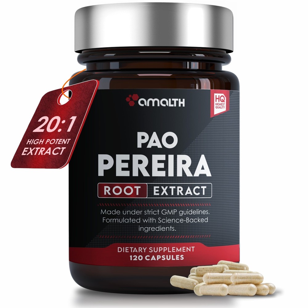 Pao Pereira Extract Geissospermum vellosii 20:1- Veg 120 Capsules