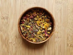 Herbal Tea, Floral Blend, Organic, Peppermint, Lemon Balm, Chamomile, Calendula