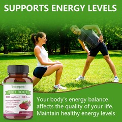 Organic Beet Root 8000 Mg Strength 20:1 Extract 30-120 Capsules Heart Health