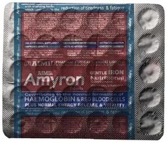 AIMIL Amyron Iron Tablets 300 Tabs (30×10) Herbal Ayurvedic Wellness | 2027 Exp
