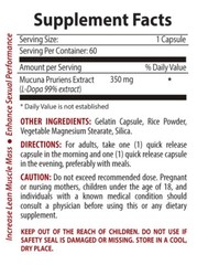 Dopamine and serotonin supplements – MUCUNA PRURIENS 350mg – mood enhancer 1 Bot