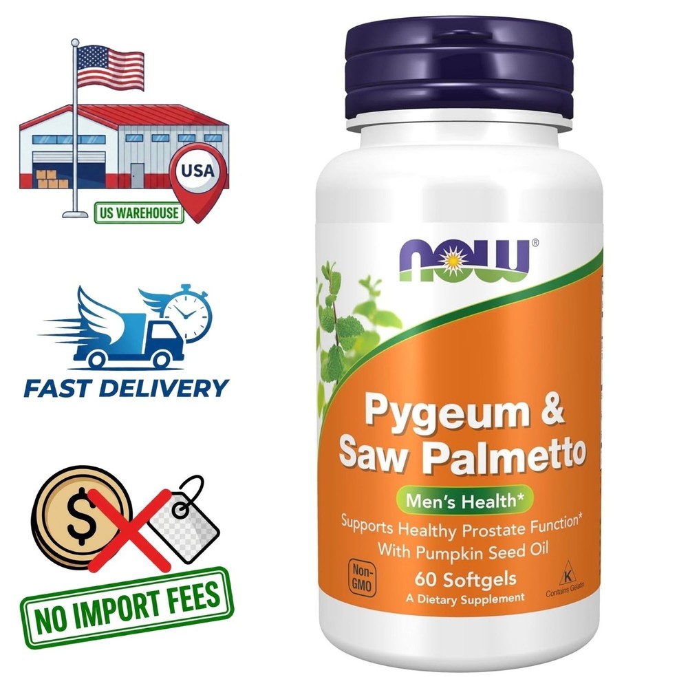 Pygeum y Saw Palmetto Extracto – Ácidos Grasos y Fitosteroles – 60 Cápsulas