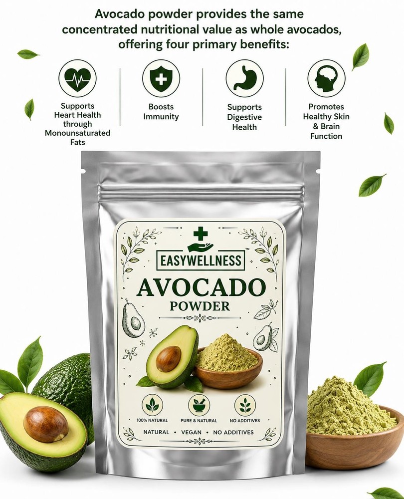 Pure Avocado Powder Natural Superfood Smoothies Vegan Non GMO 100% Pure