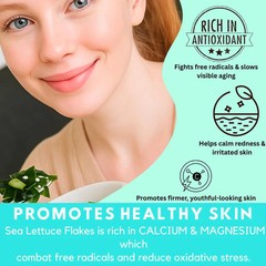 OCEAN’S BALANCE Organic Sea Lettuce Seaweed Flakes – Organic Seaweed Flakes, Per