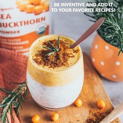 100% Natural Sea Buckthorn Berry Powder 200gm for Skin, Immunity, Gut & Heart