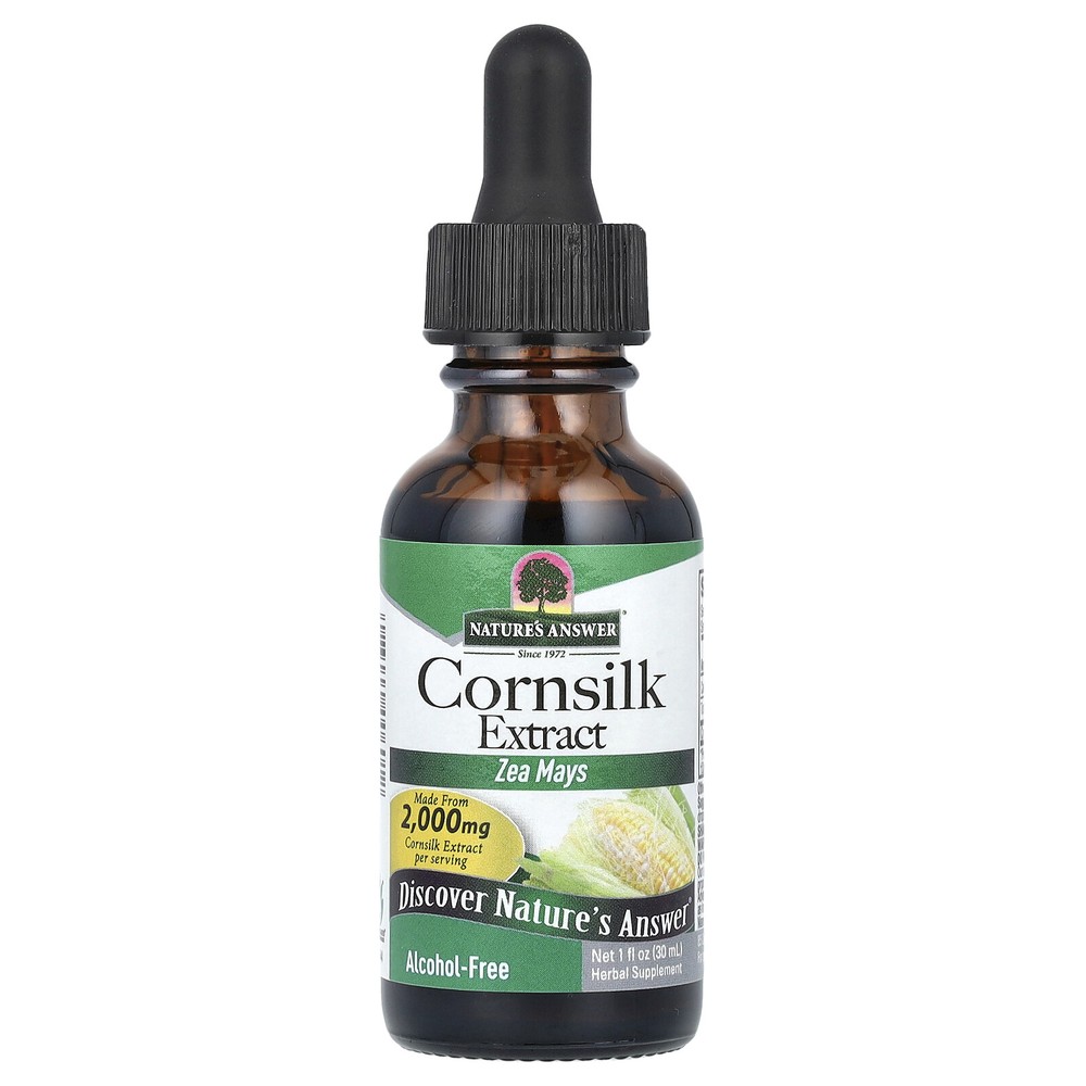 Nature s Answer Cornsilk Alcohol-Free 2 000 mg 1 fl oz 30 ml Alcohol-Free, GMP