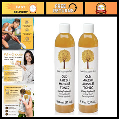 Muscle Tonic Herbal Supplement 8 oz – Pack of 2, Natural Pain Relief & Recovery