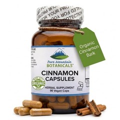 Pure Mountain Cinnamon Capsules 1000mg Organic Cassia Cinnamon Bark Supplement