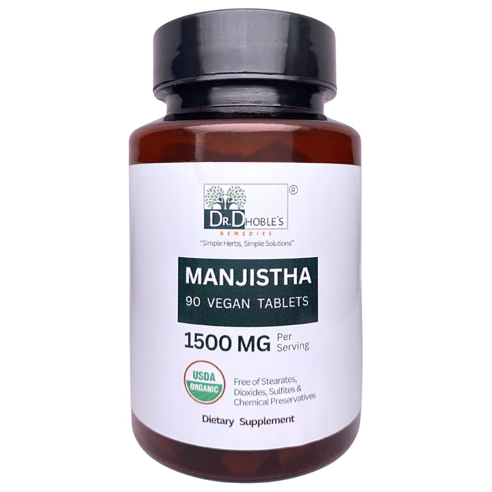 Manjistha Tablets • Organic Manjistha Powder • Capsules Alternative •90 Ct