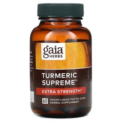 2 X Gaia Herbs, Turmeric Supreme�, 60 Liquid Phyto-Caps