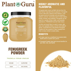Fenugreek Seed Powder 2.5 lbs. Jar Ground Methi Trigonella Foenum Graecum Bulk