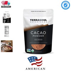 Raw Organic Cacao Powder, 16 Oz, Rich Chocolate Goodness for Baking, Smoothie…