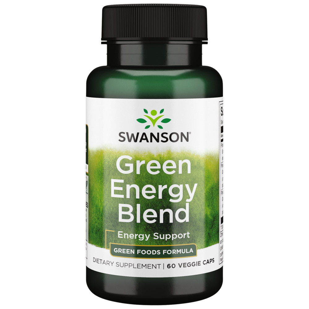 Swanson Green Energy Blend 60 Veggie Capsules