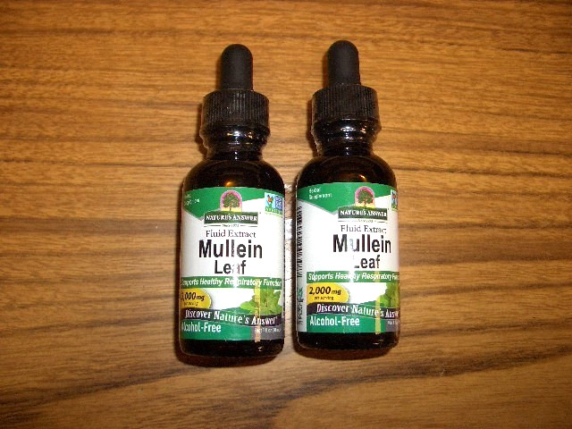 2-Nature’s Answer Mullein Leaf Extract 2000mg Alcohol Free 1 fl oz each Exp 1/30