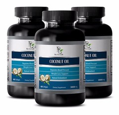 Coconut oil pills-COCONUT OIL 3000 mg-Prevents premature aging of your skin- 1B