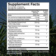 Hair Growth Capsules Saw Palmetto Supplement Hair Vitamins Unisex 30-120 Pills