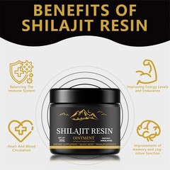 Pure 100% Himalayan Shilajit, Soft Resin, Organic, Extremely Potent, Fulvic Acid