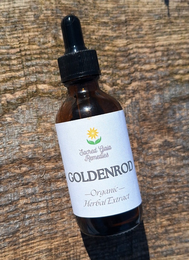 Goldenrod Herbal Extract, Bladder, Respiratory, Digestive Fresh Organic Tincture