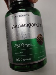 Ashwagandha Capsules | 4500 mg | 120 Count | by Horbaach 08/2026