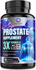 Prostate Health Supplements for Men – 3X Strength with Saw Palmetto Blend Stingi