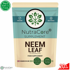 NEEM LEAF 5500mg Capsules, (2%Azadirachtin) 100% Organic-Detox Immune Support