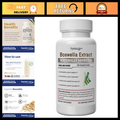 Boswellia Serrata Extract 500mg – 65% Boswellic Acids, Non-GMO, Joint Support, 2