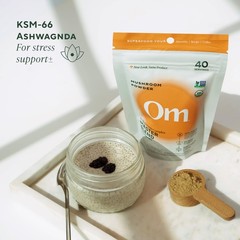 Om Mushroom Master Blend, Organic 10 Mushroom Complex & Adaptogens Powder,