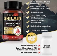 4Pack Pure Himalayan Shilajit, Soft Resin, Organic Extremely Potent, Fulvic Acid