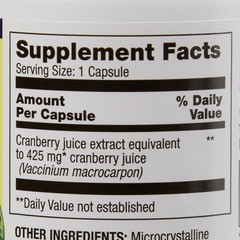 Optimum Cranberry Juice Extract 425 mg Capsules 1 Bottle 100 per Bottle