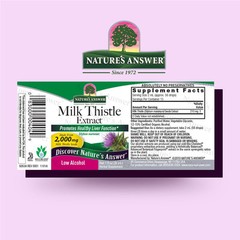 Nature’s Answer Milk Thistle Seed with Organic Alcohol, 1 Fluid Ounce