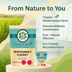 Montmorency Tart Cherry Capsule-5000mg-(2%Anthocyanins)-Muscle, Sport &Sleep Aid