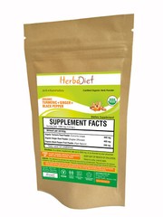 Organic Turmeric Curcumin Ginger Black Pepper Powder STRONG Anti-Inflammatory