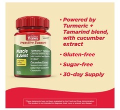 Set of 2 Tylenol Proactive Support Muscle & Joint Supplements Turmeric Tamarind