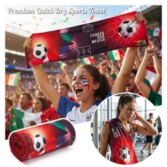 Exun Soccer Fan Gift Basket Set 2026 – 9 Piece Sports Accessories Multi-color