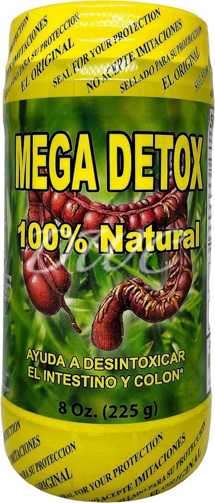 Productos El Colibri Mega Detox 100% Natural Powder 8 oz 225g