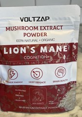 2X VOLTZAP Mushroom Extract Powder, Lion’s Mane Exp 7/2026